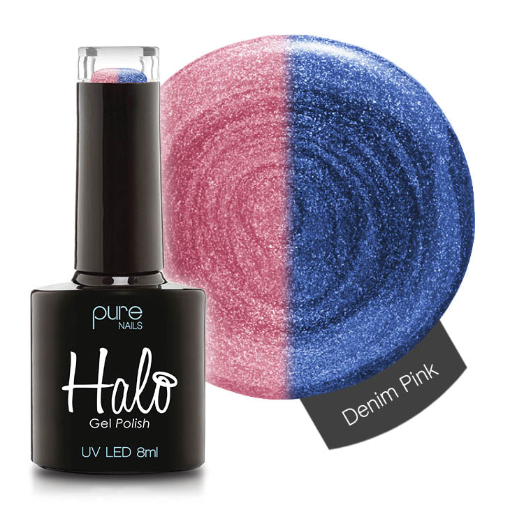 Halo Gel Polish 8ml Denim/Pink*