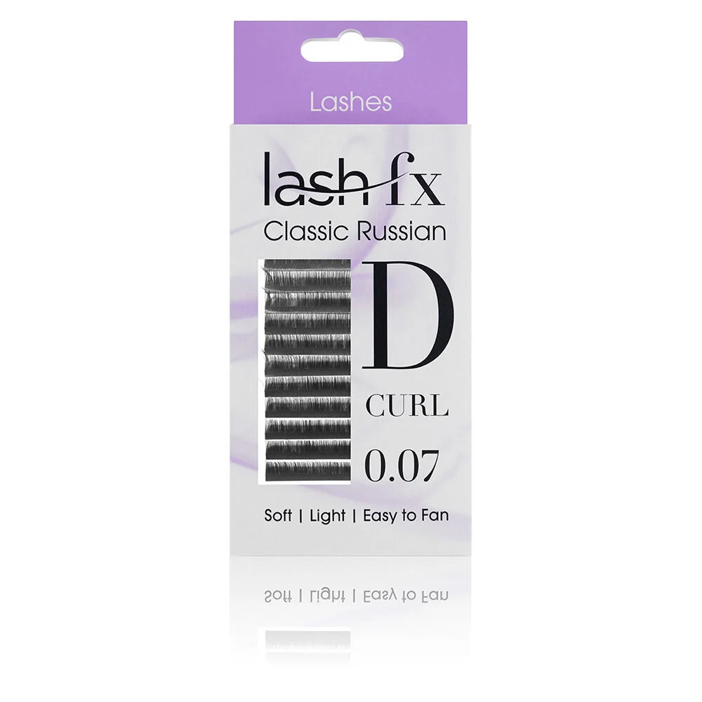 Russian Lash D Curl Extra Fine (0.07) 12 lines - 14mm