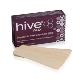 Hive Disposable  Wooden Spatulas (100) 15cm x 2cm