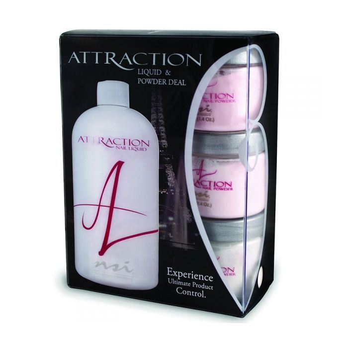 Attraction Liquid & Powder Kit (Yummy Kit) Radiant Pink