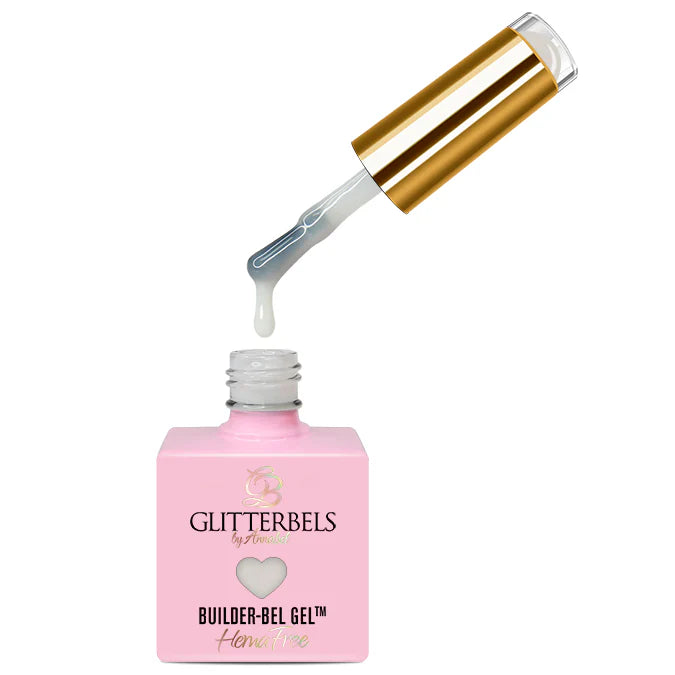 Glitterbels Hema Free Brush On Builder GEL - Got Milk?