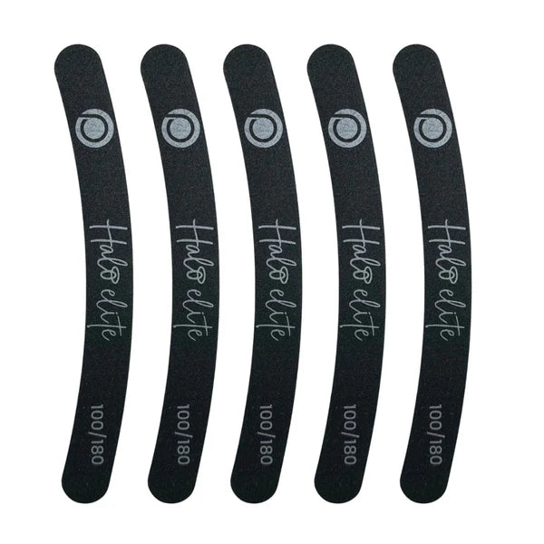 Halo Elite  Black Boomerang File 100/180 - 5 pack