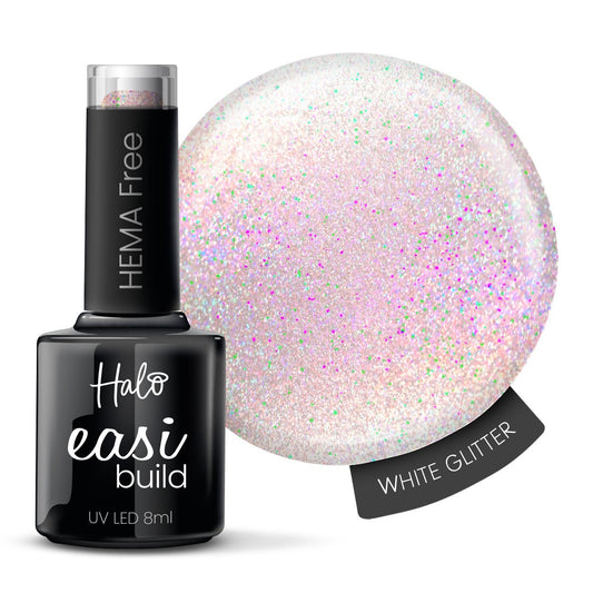 Halo EasiBuild HEMA-Free White Glitter 8ml