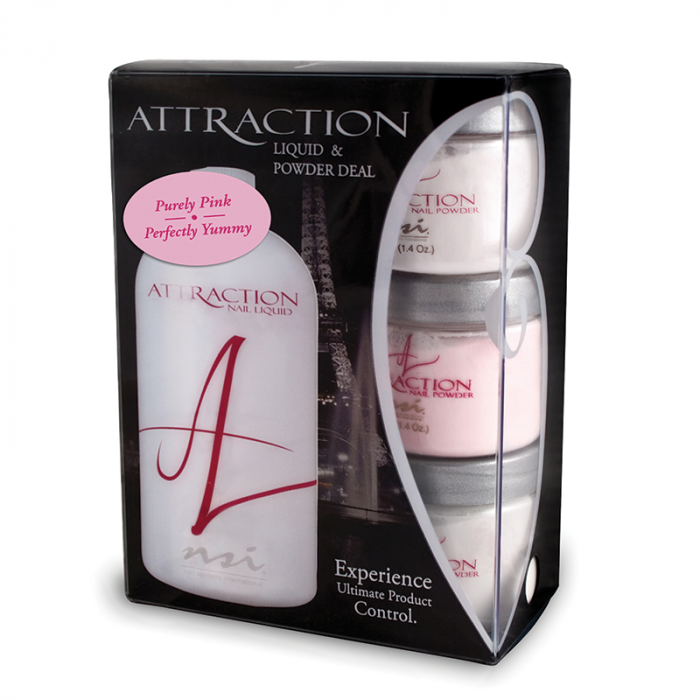 Attraction Liquid & Powder Kit (Yummy Kit) Purely Pink Masque