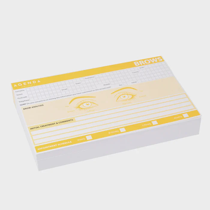 Record Cards - Brows/Lashes (100pcs)